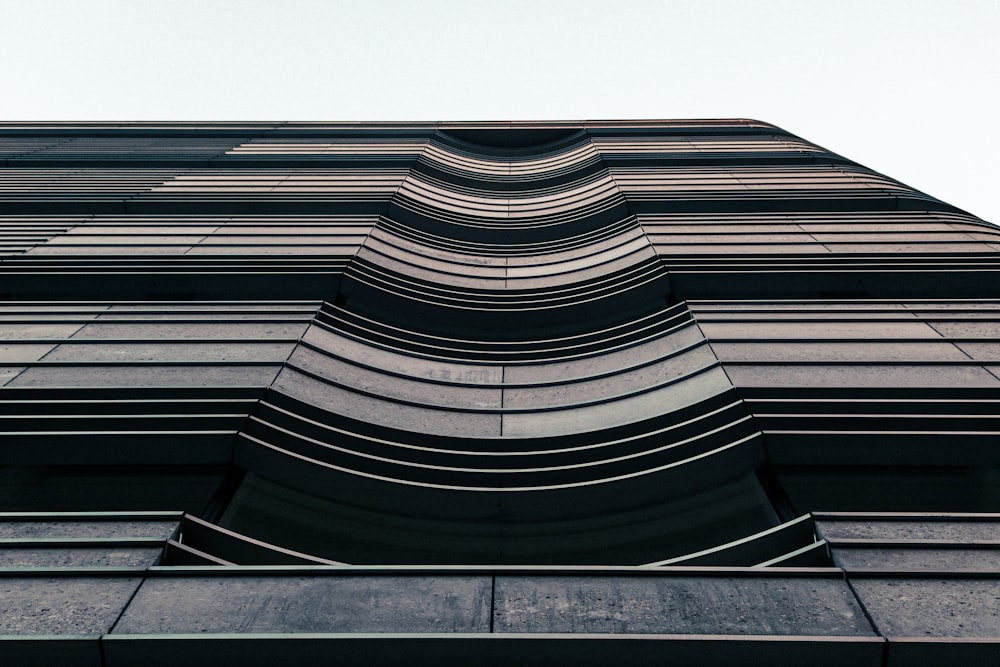 low angle view of glass building