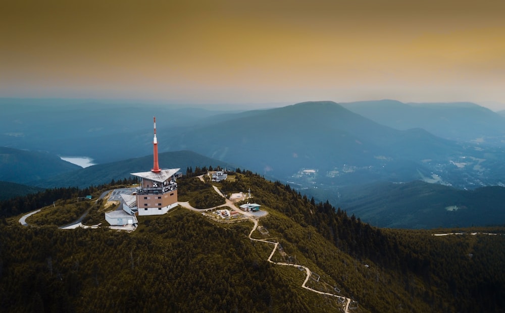 buildings on top of mountain during day