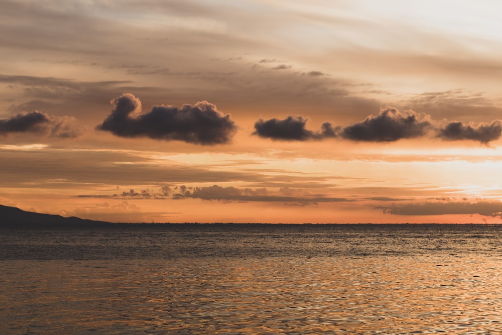 ocean view during sunset