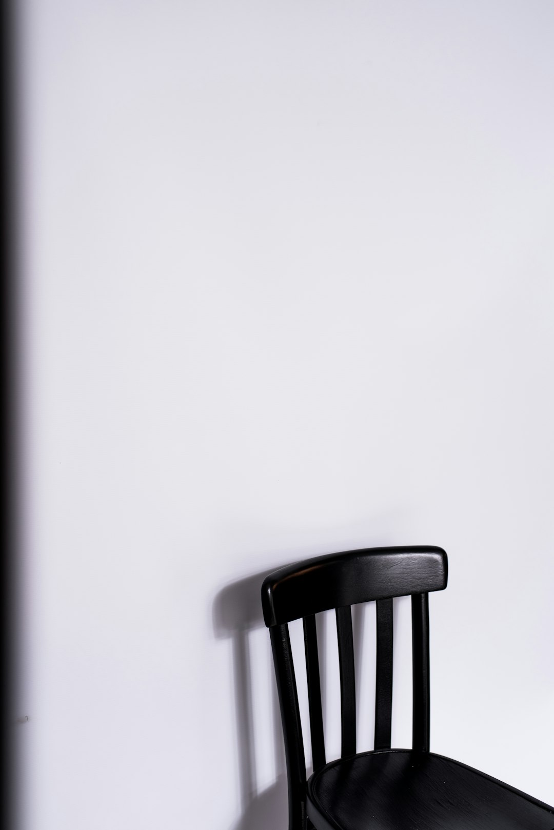 empty black chair