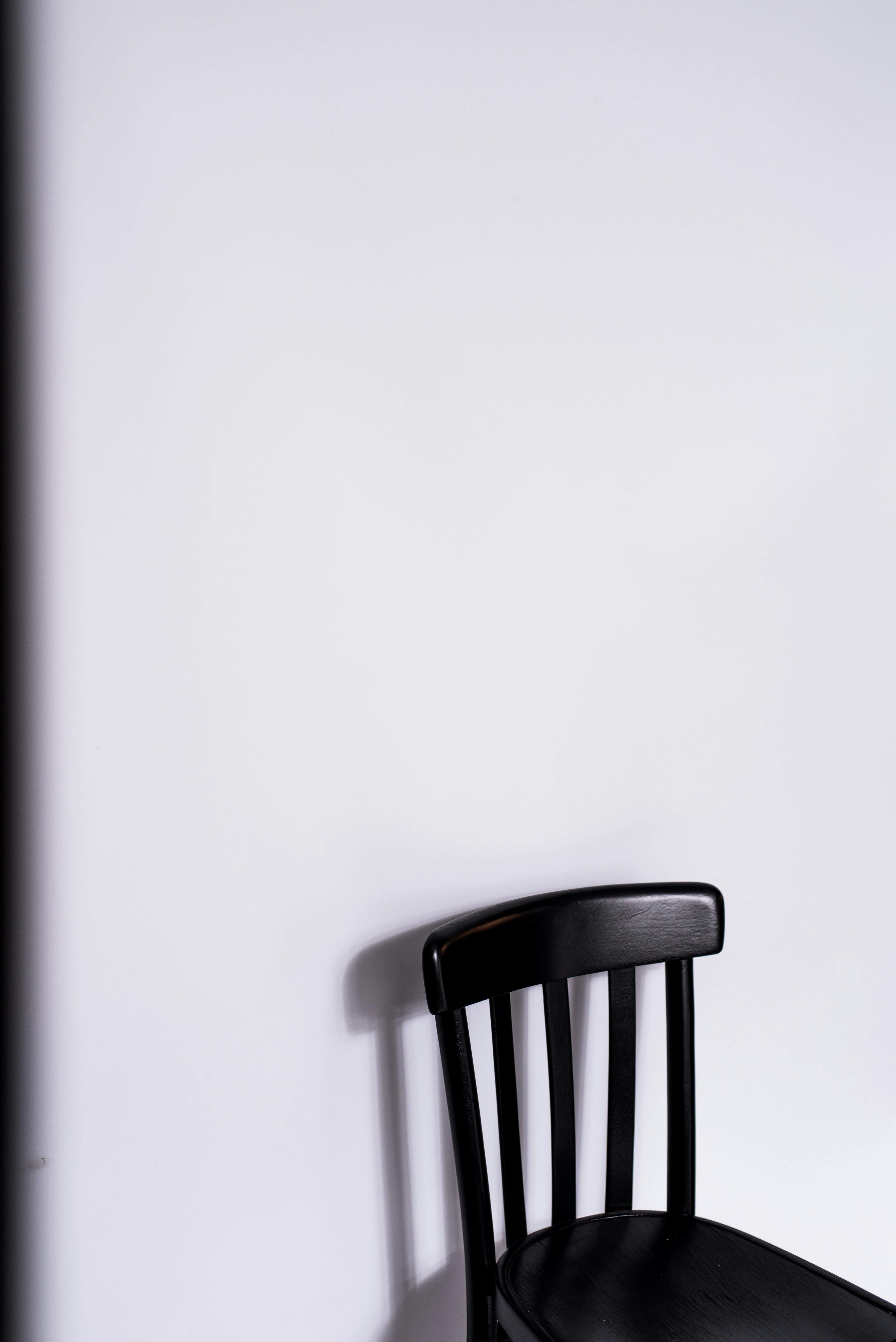 empty black chair