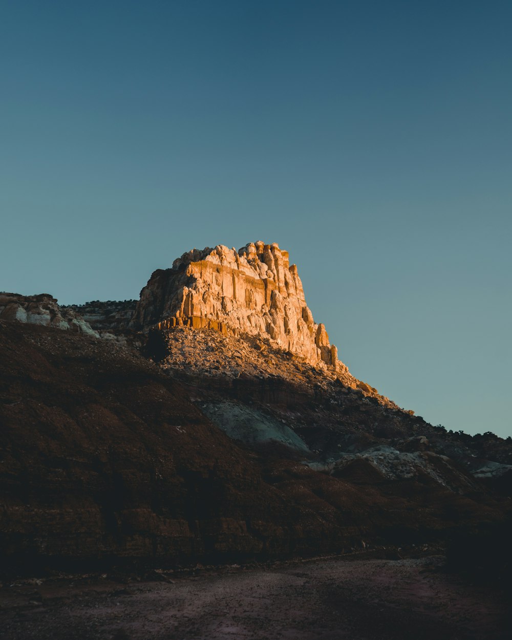 brown rock formation