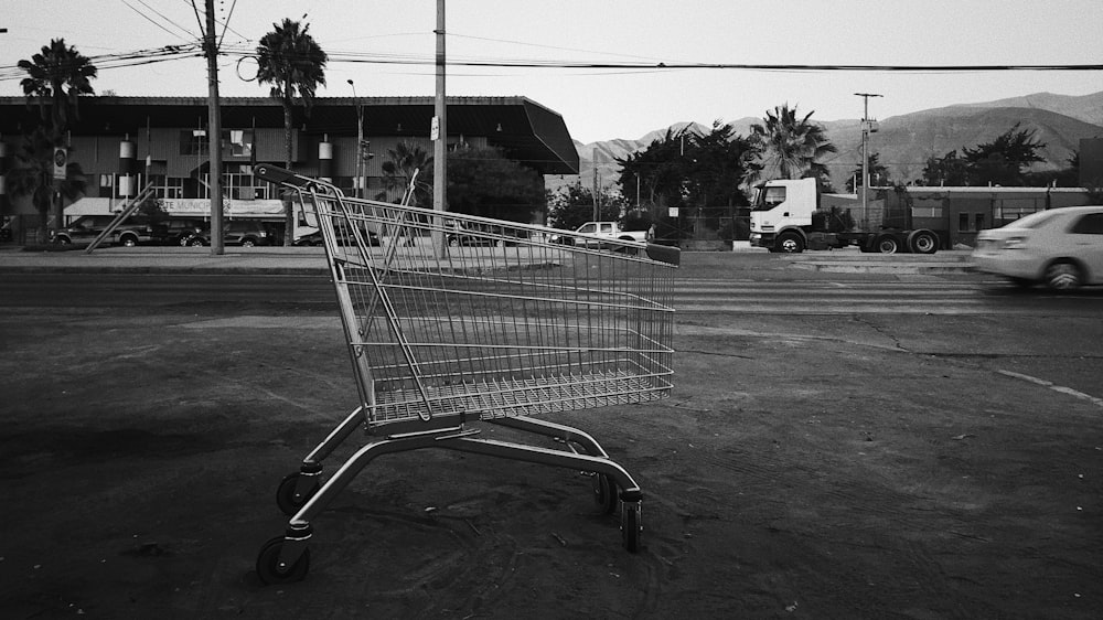 gray shopping cart