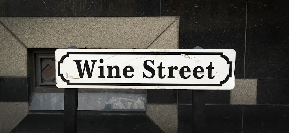 Wine Street sign