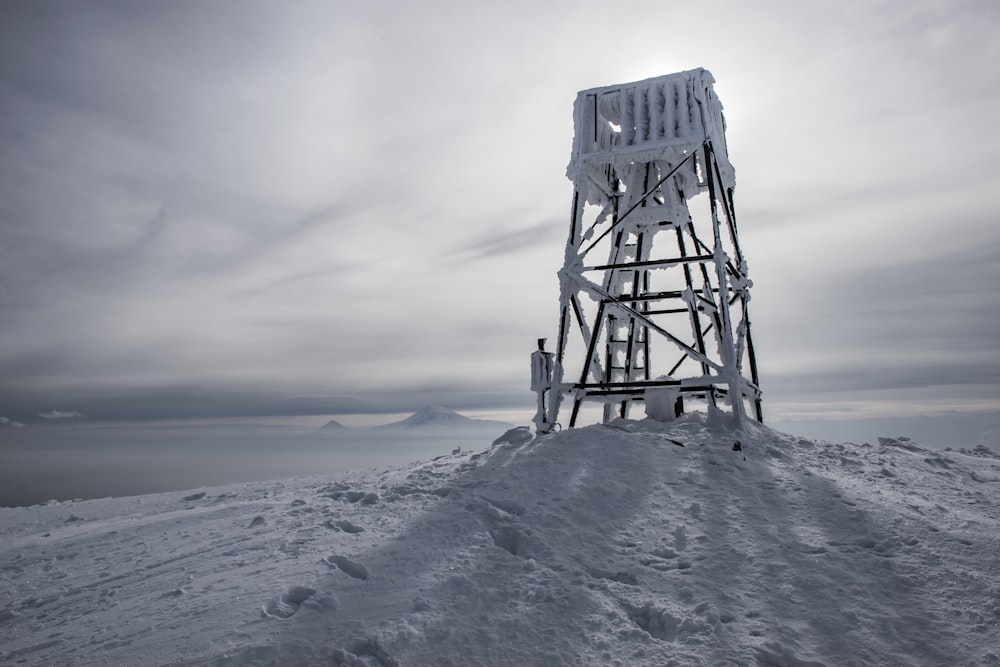 icy coverd watchtower