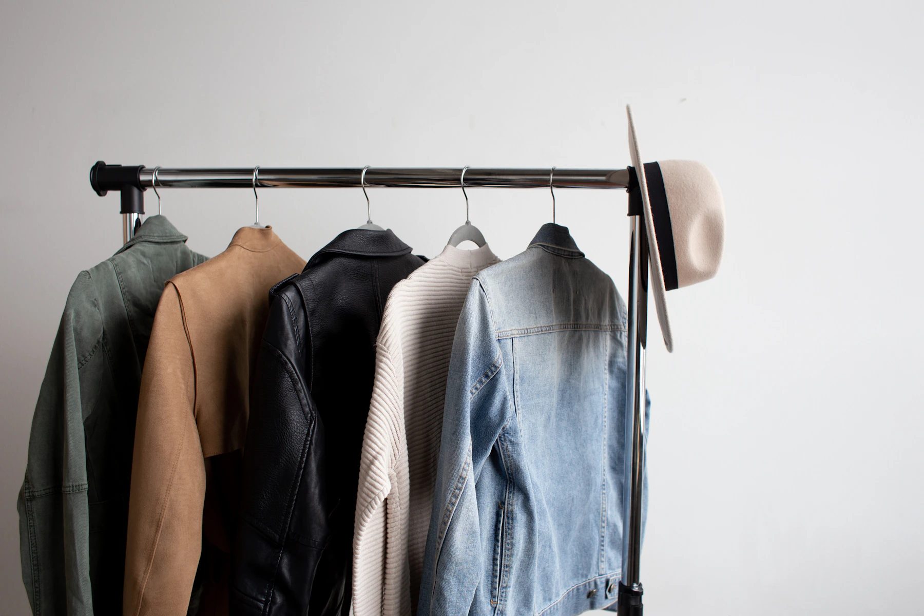 Black outerwear offered for exchange