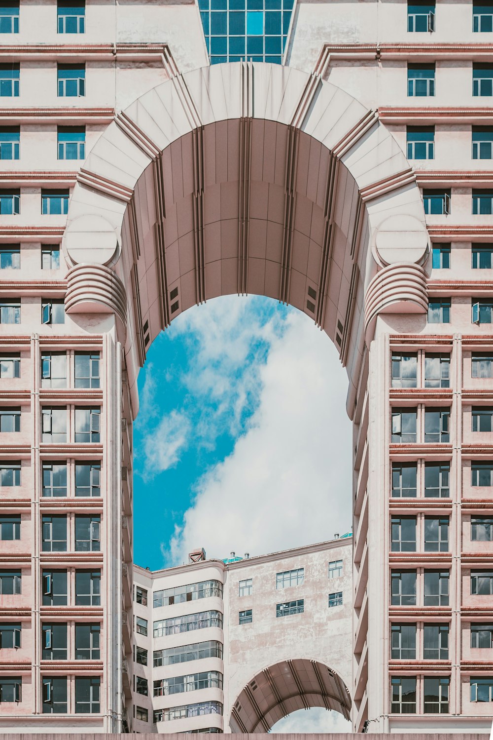 beige concrete building