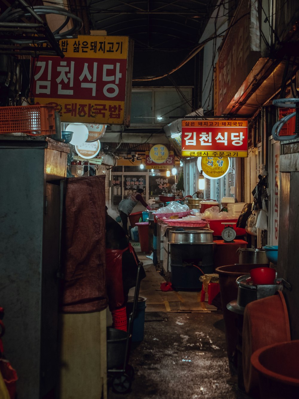 empty street near store