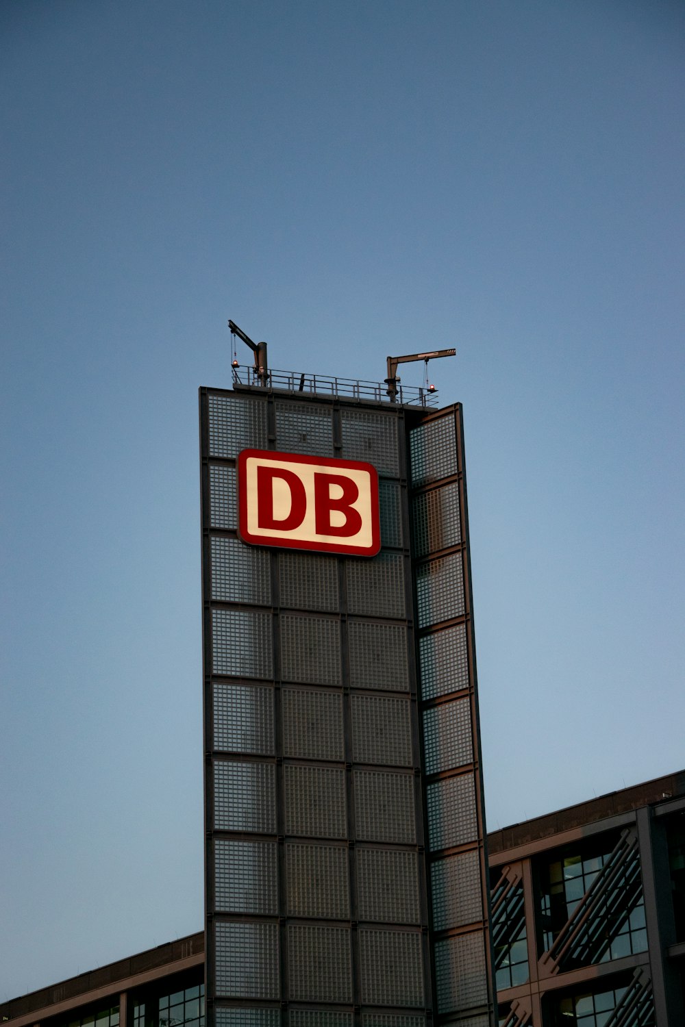 red and white DB signage