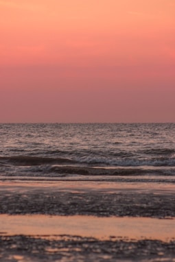 sea waves during golden hour