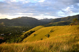 landscape photograph of mountain ranges