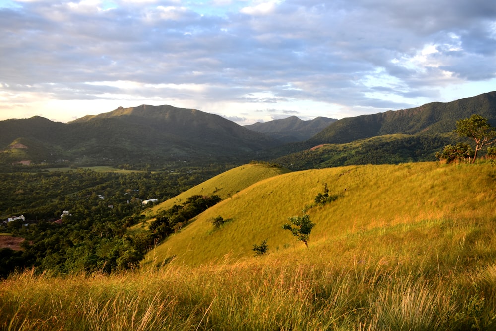 landscape photograph of mountain ranges