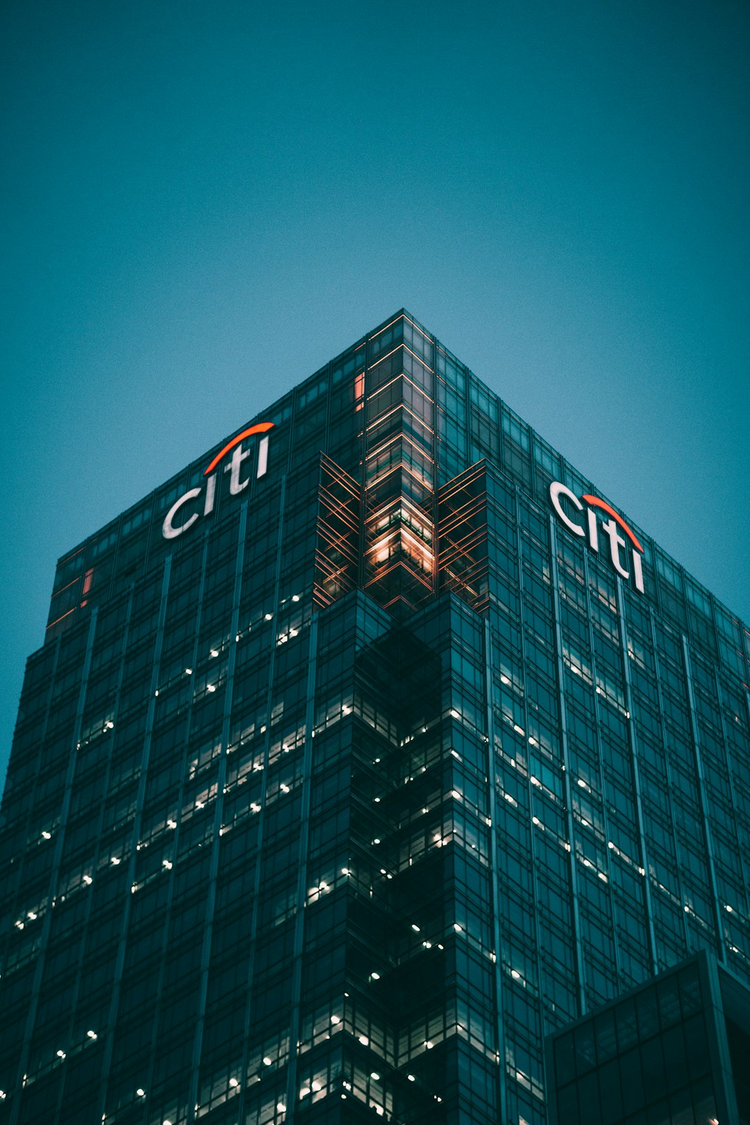 Citi building at night