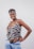 A happy customer wearing a stylish zdshe dress.