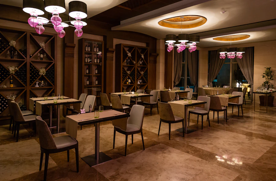 The dining room