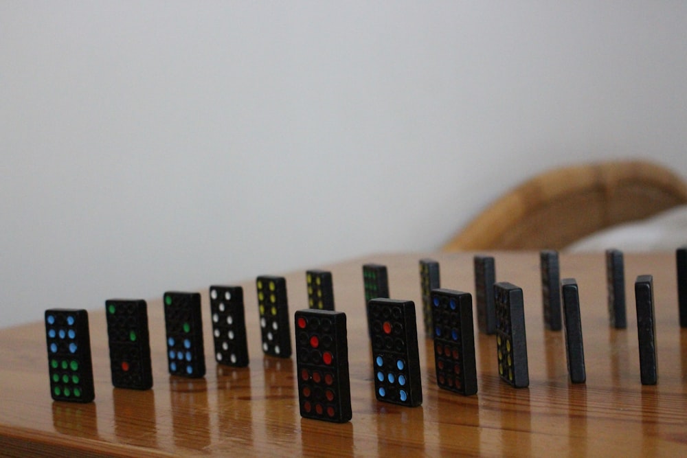 assorted-color domino lot