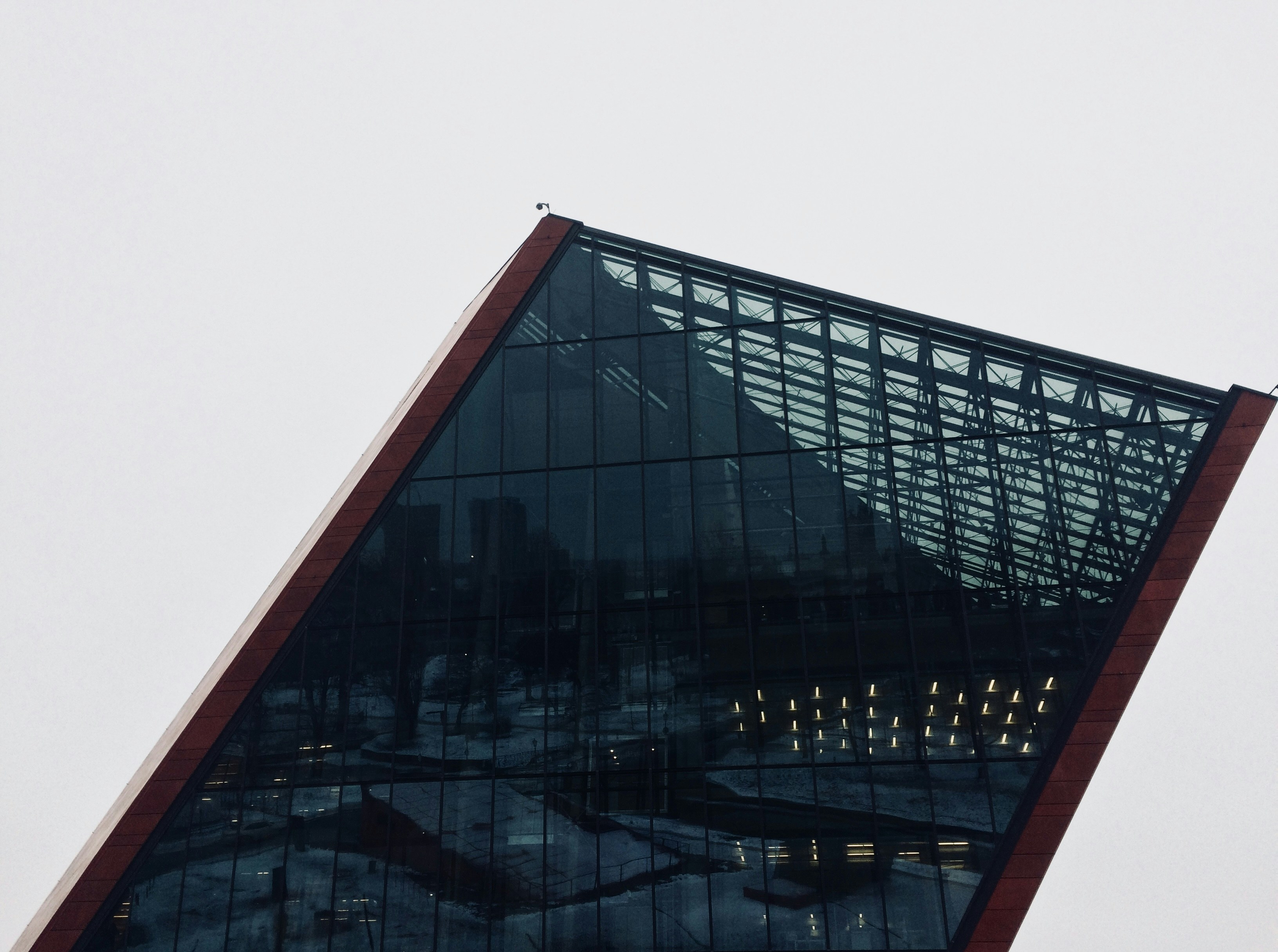 Red and black building