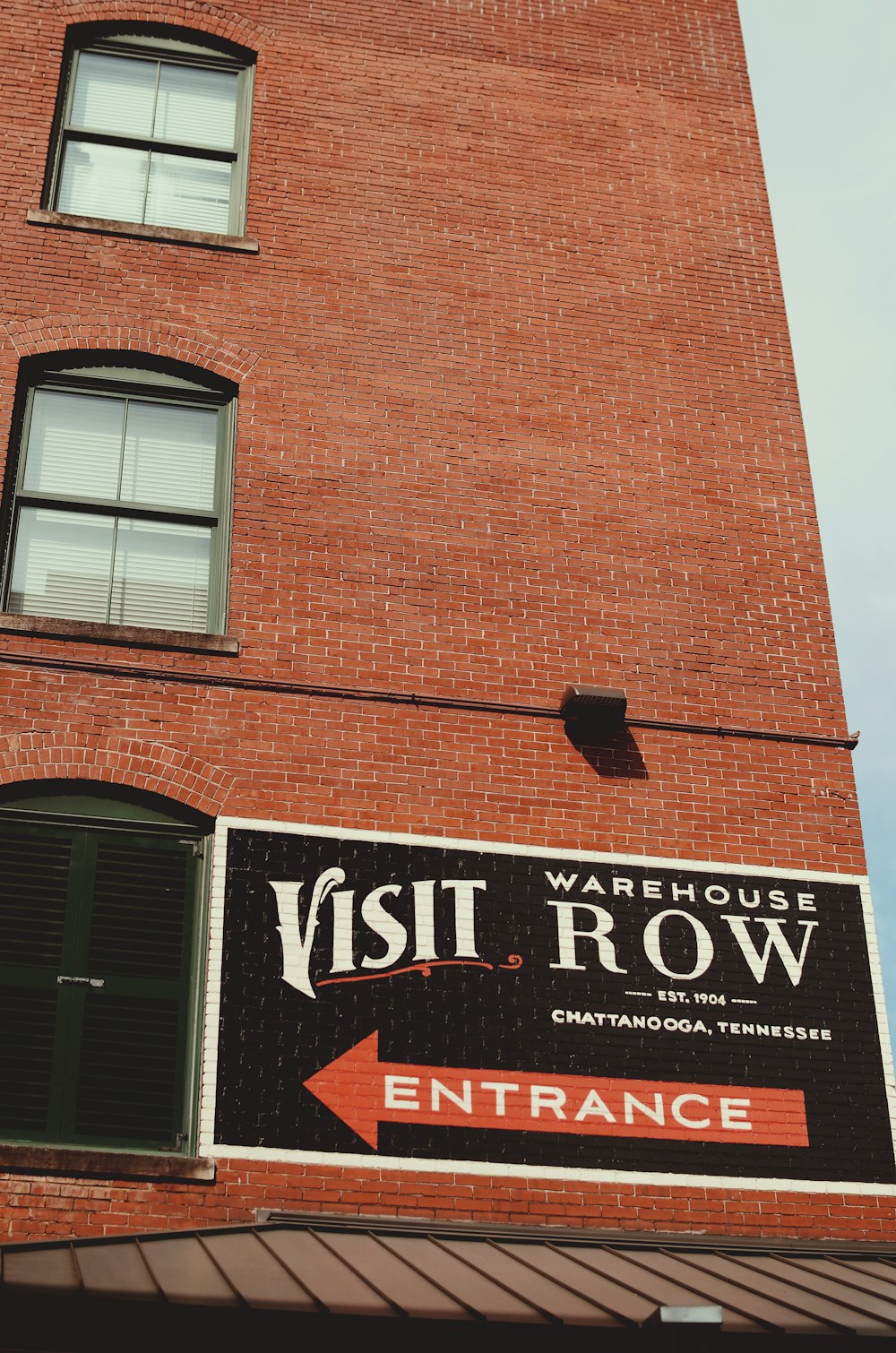 Visit Row signage