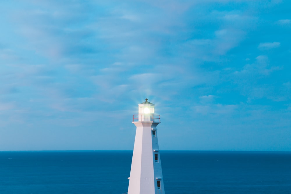 white lighthouse during daytime