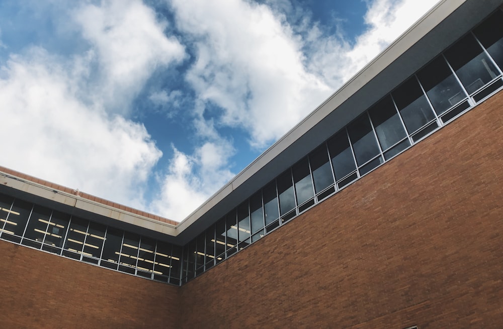 low-angle photography of concrete building