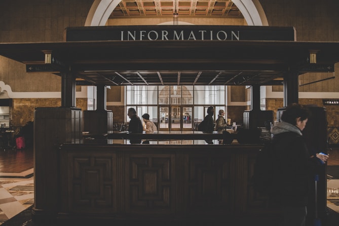 information desk