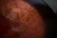 Close-up of a high-quality vinyl print with vivid colors and sharp details.