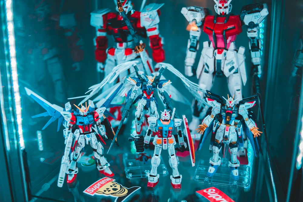 Gundam action figure display