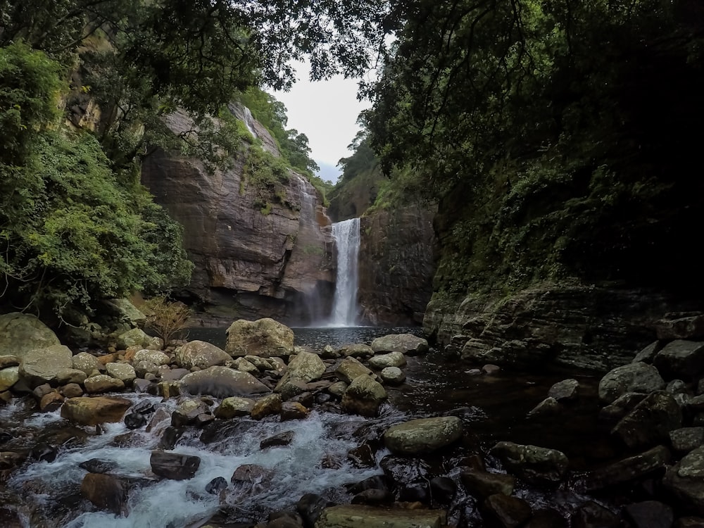 waterfalls during daytime