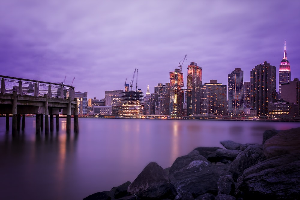 view of cityscape by the body of water