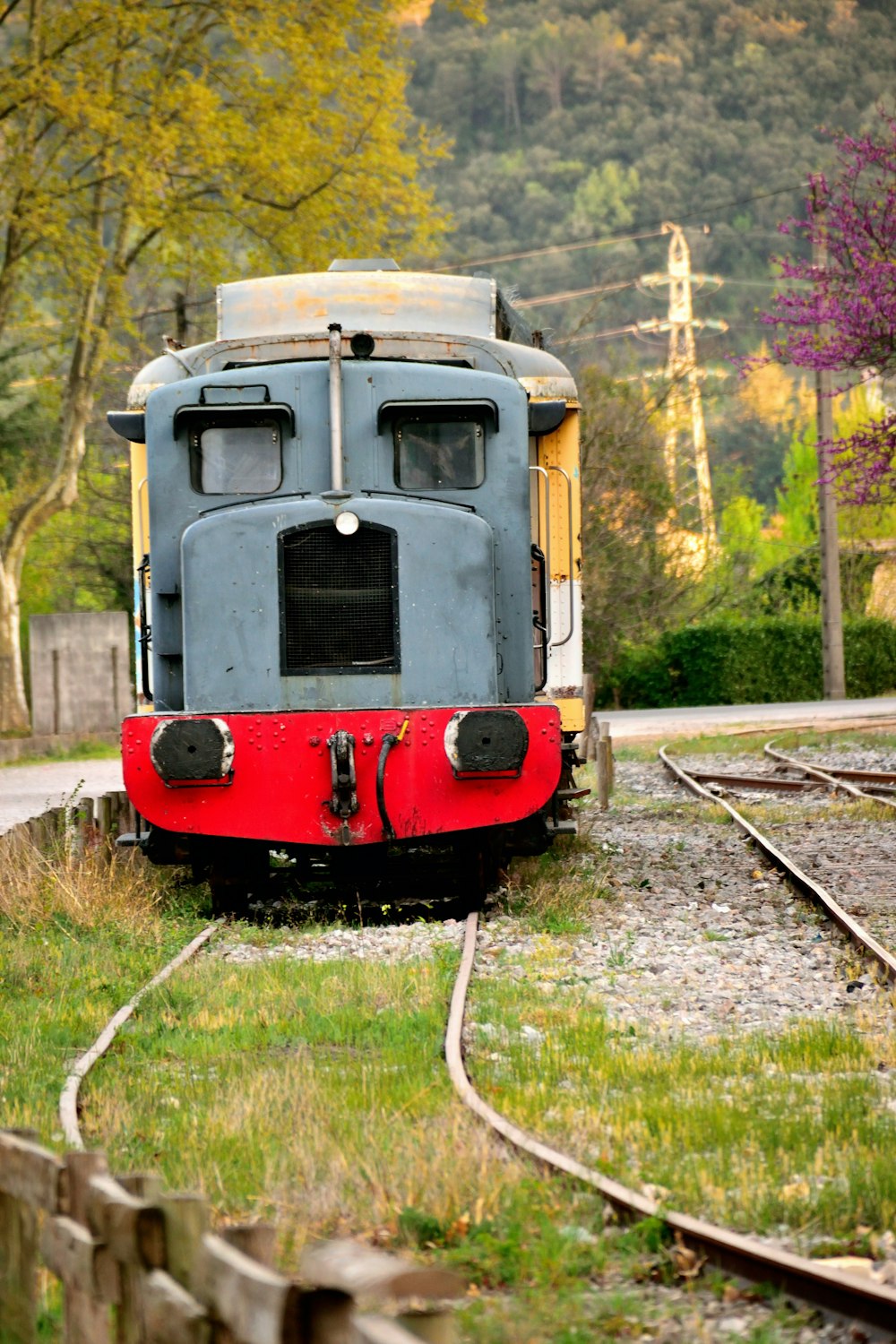 gray and red train during daytime