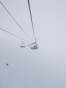 cable car on fogs
