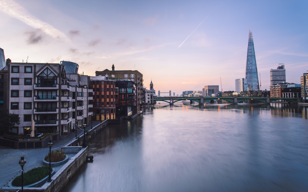 high-rise building near body of water