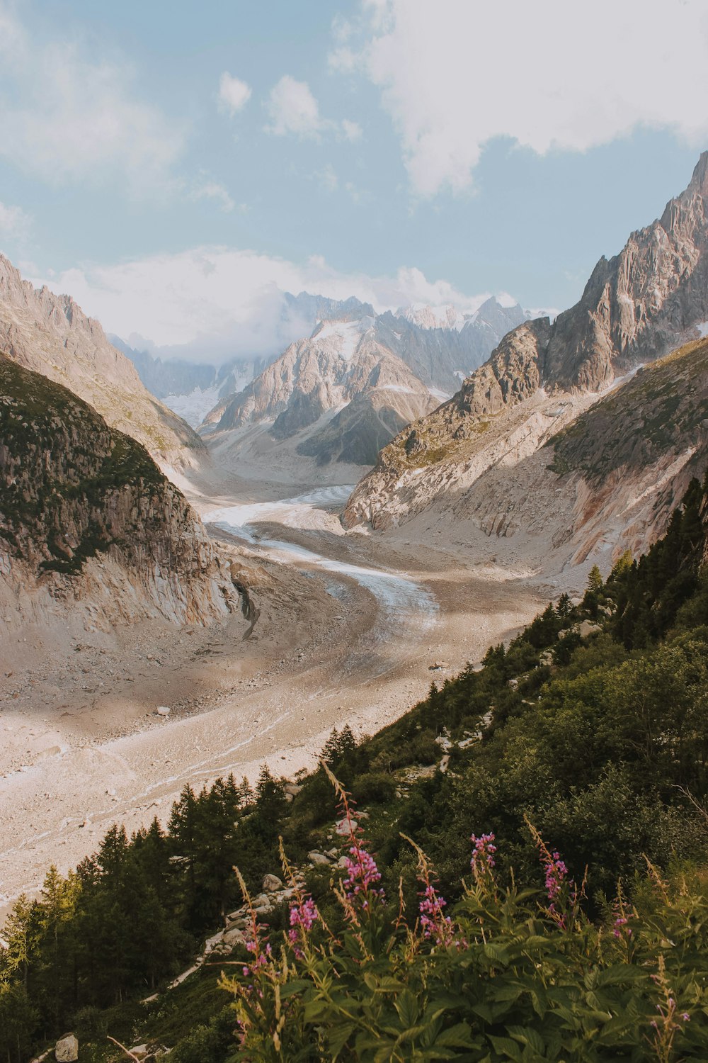 landscape photography of green mountain