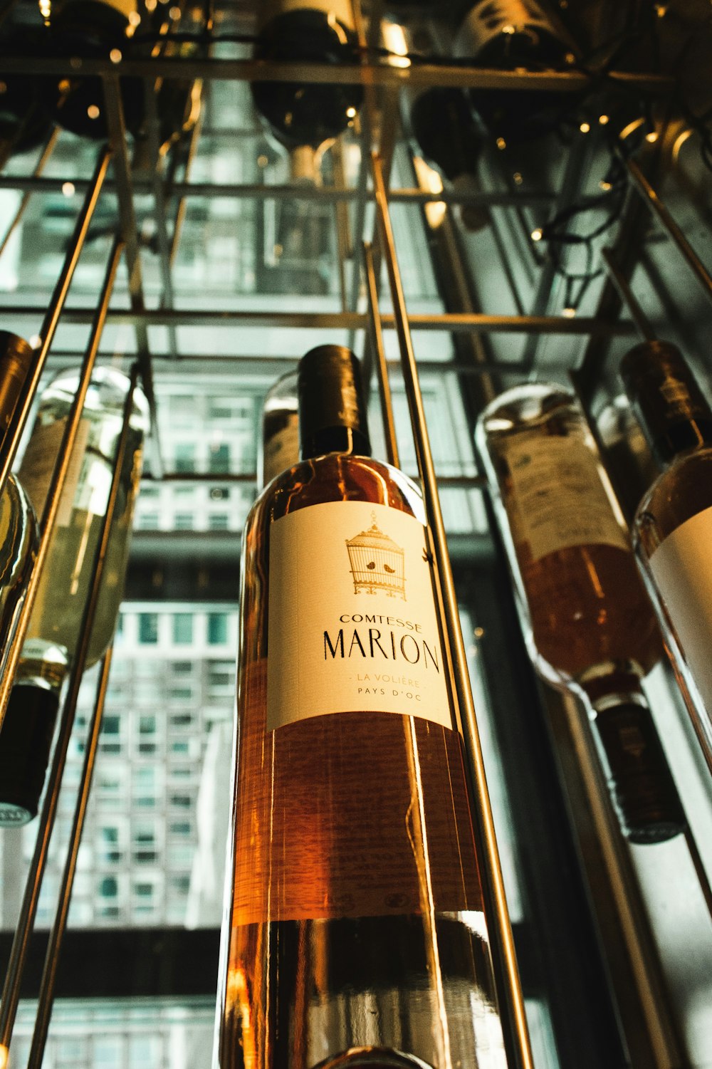 Garrafa de vidro de vinho Marion
