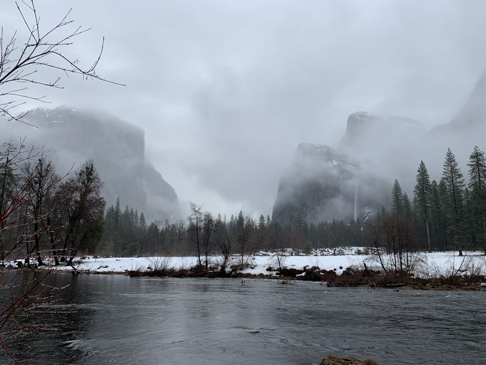 river and mountains during daytime