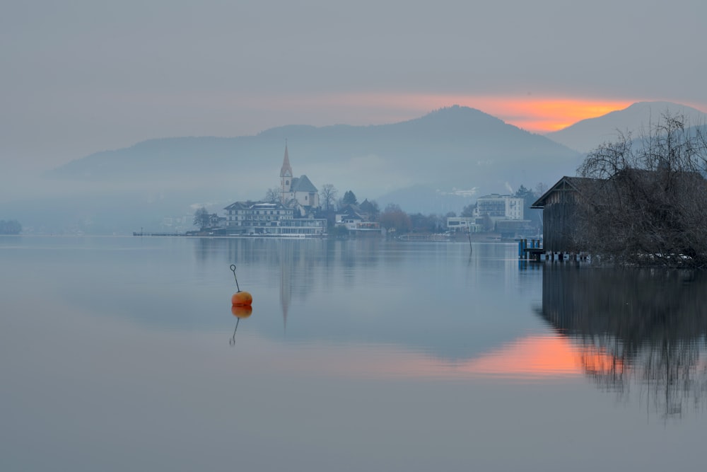 house near body of water