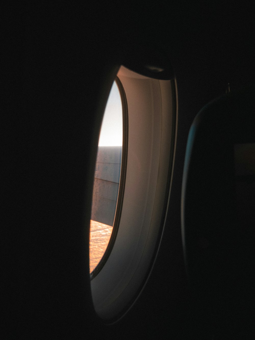 gray airplane window