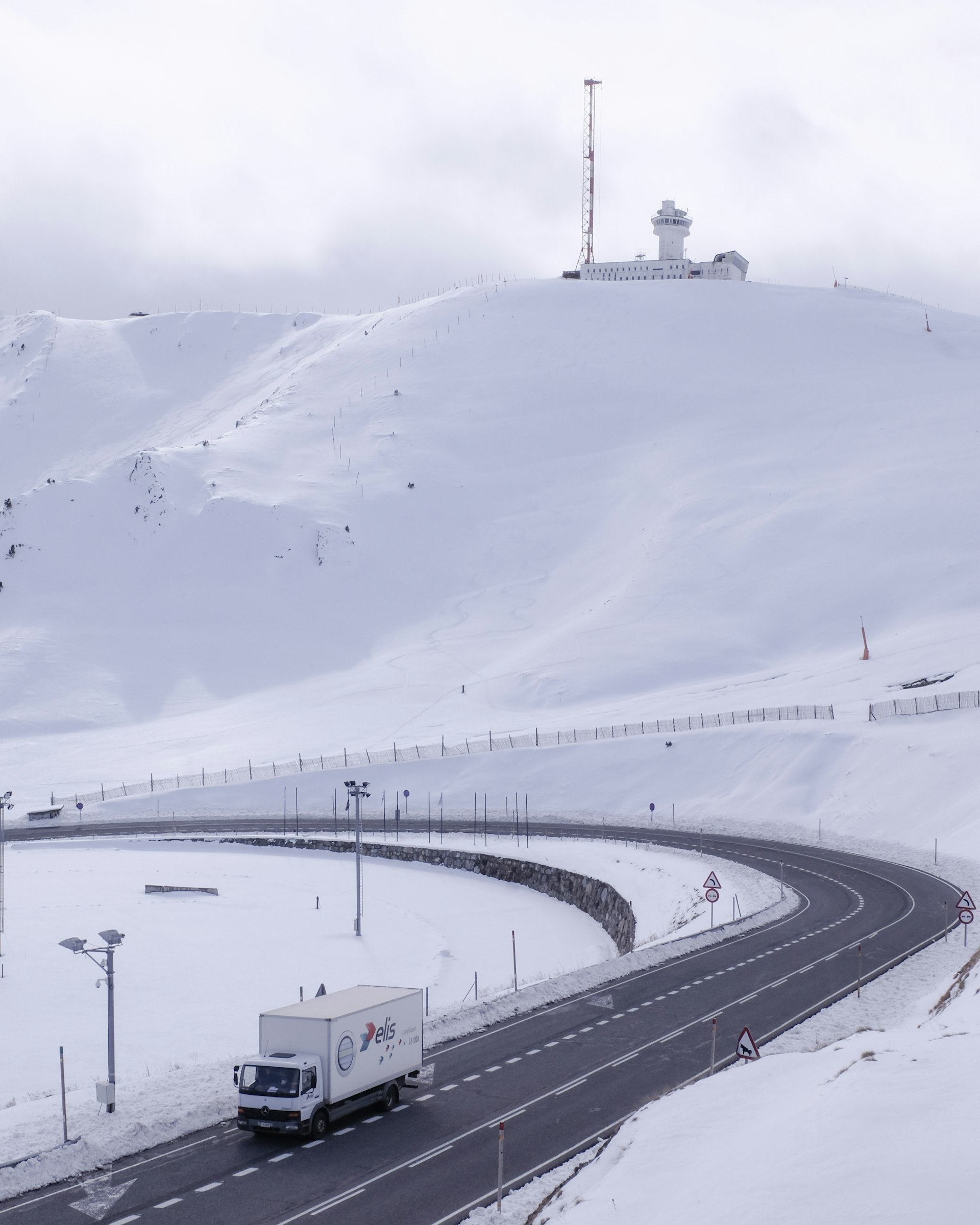 Freight truck on highway