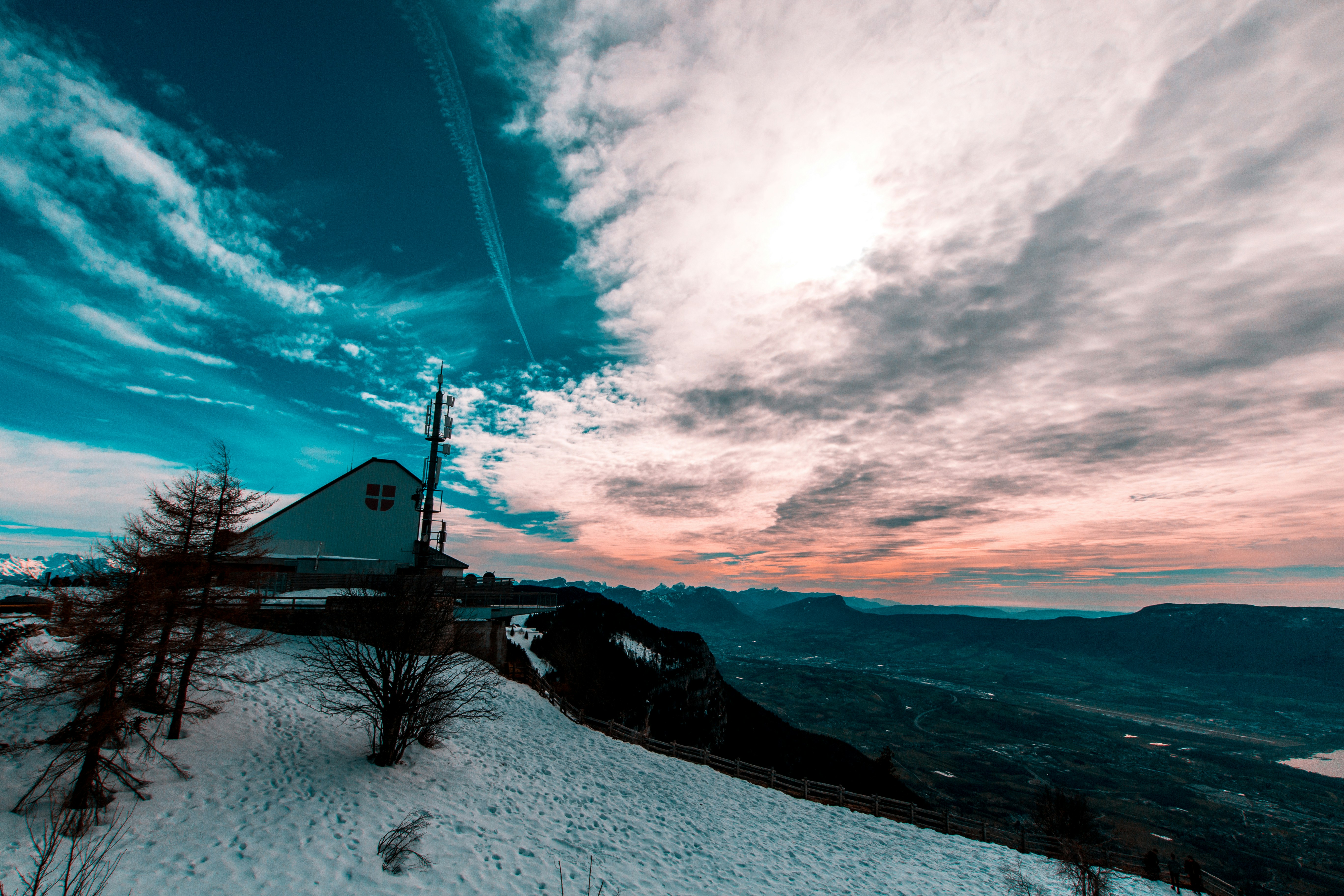 gray house beside sea