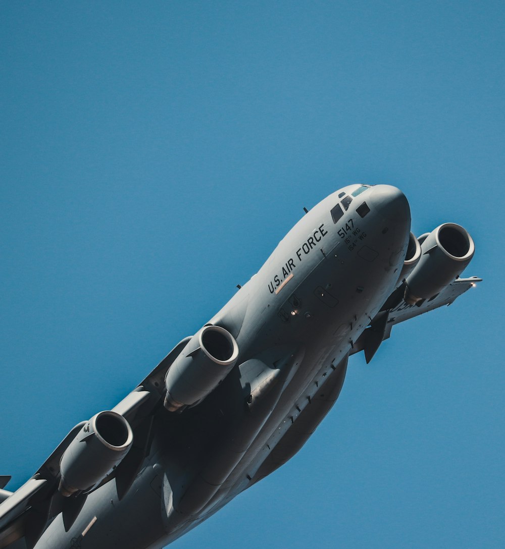 gray US Air Force on air during daytime