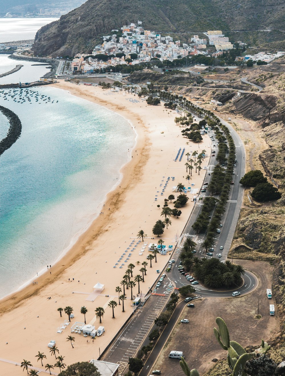 aerial photography of seashore