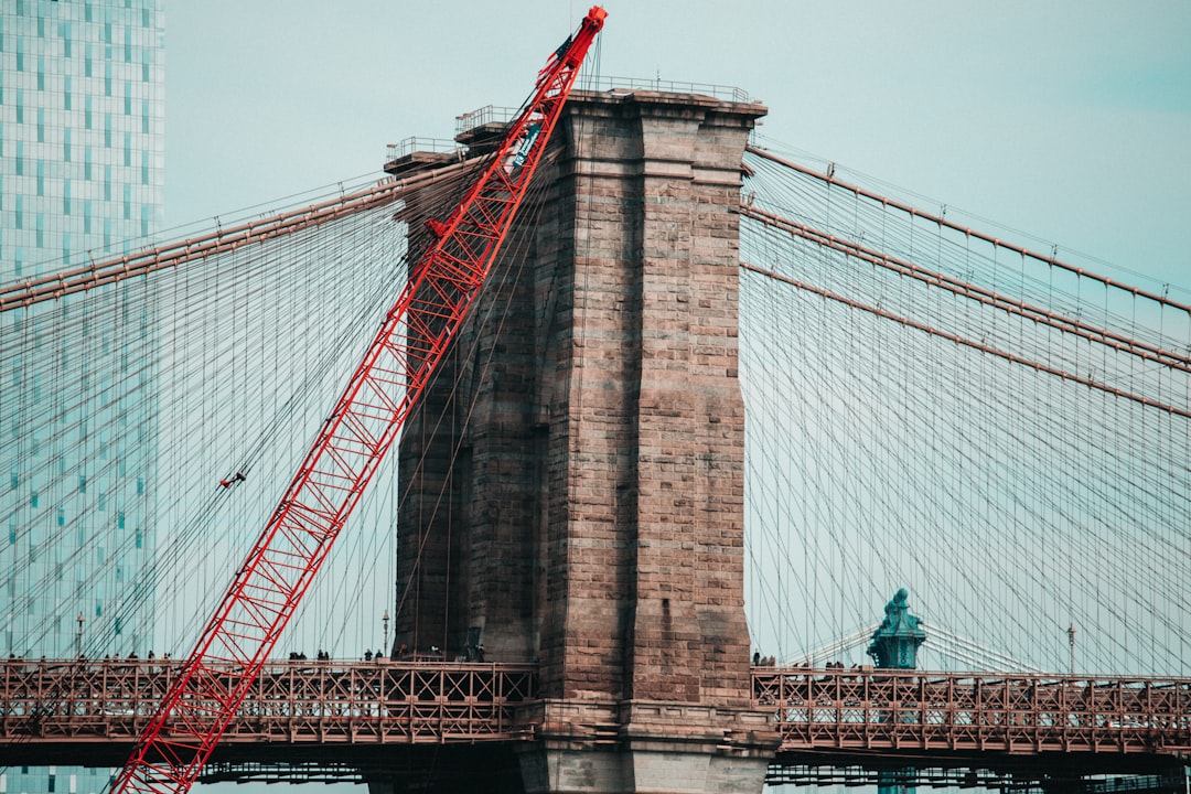 view of fixing suspension bridge