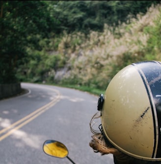 person riding motorcycle