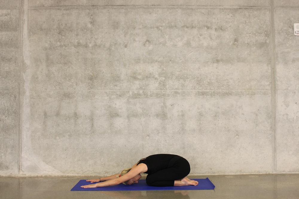 woman doing yoga