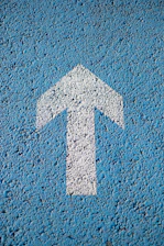 white arrow up