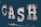 Large illuminated letters spell out the word 'CASH' against a dark background, with each letter filled with lightbulbs that produce a soft, glowing effect.