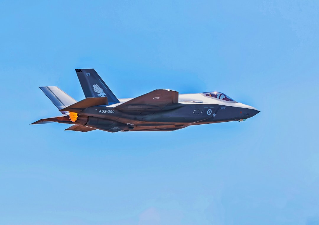 gray F22 Raptor, F-35A Joint Strike Fighter: in the Royal Australian Air Force