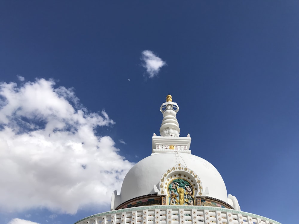 white painted dome building