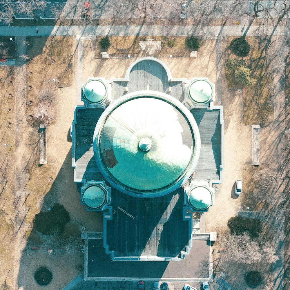 bird's-eye view photography of mosque