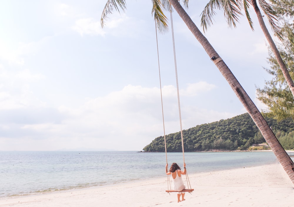 woman in swing